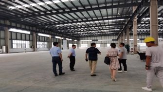 高新區(qū)管委會(huì)劉亞東主任調(diào)研我司承建的通晟汽車、全智機(jī)械項(xiàng)目